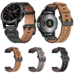 Stainless Steel Quick Release Leather Watch Band - Image 2