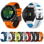 Two Color Steel Buckle Silicone Watch Band - Image 2