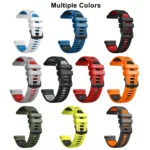 Two Color Steel Buckle Silicone Watch Band - Image 3