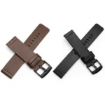 Steel Buckle 24mm Genuine Leather Watch Band - Image 3