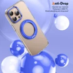 Ice-Cold Rotating Ring Holder PC MagSafe Phone Case, For iPhone 16 Pro Max, For iPhone 16 Pro, For iPhone 16 Plus - Image 3