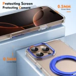 Ice-Cold Rotating Ring Holder PC MagSafe Phone Case, For iPhone 16 Pro Max, For iPhone 16 Pro, For iPhone 16 Plus - Image 5