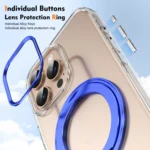 Ice-Cold Rotating Ring Holder PC MagSafe Phone Case, For iPhone 16 Pro Max, For iPhone 16 Pro, For iPhone 16 Plus - Image 6