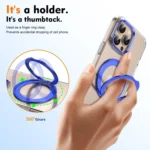 Ice-Cold Rotating Ring Holder PC MagSafe Phone Case, For iPhone 16 Pro Max, For iPhone 16 Pro, For iPhone 16 Plus - Image 7