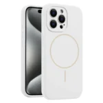 Fine Hole Liquid Silicone MagSafe Phone Case, For iPhone 15 Pro Max, For iPhone 15 Pro