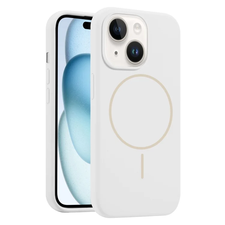 Liquid Silicone MagSafe Phone Case, For iPhone 15, For iPhone 14 Plus