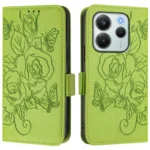 Embossed Rose RFID Anti-theft Leather Phone Case, For Redmi Note 14 4G 164.84mm EU Version, For Redmi K80 5G / K80 Pro 5G, For Redmi Note 14 Pro 4G - Image 2