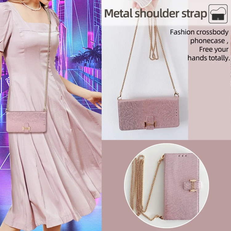 EDA007297401A_2.webp POLA Crossbody Chain I-Shape Buckle Sequins Leather Phone Case, For iPhone 15 Pro Max, For iPhone 15 Pro, For iPhone 15 Plus, For iPhone 15, For iPhone 14 Plus, For iPhone 14 - Image 3