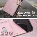 POLA Crossbody Chain I-Shape Buckle Sequins Leather Phone Case, For iPhone 15 Pro Max, For iPhone 15 Pro, For iPhone 15 Plus, For iPhone 15, For iPhone 14 Plus, For iPhone 14 - Image 5