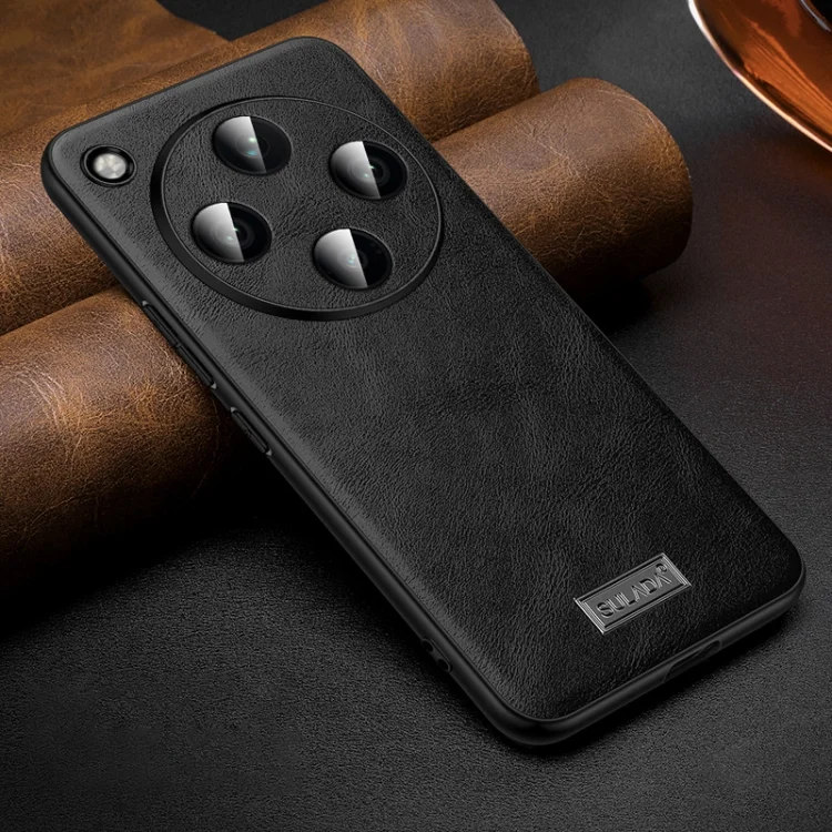 SULADA Shockproof TPU + Handmade Leather Phone Case, For OPPO Find X8, For OPPO Find X8 Pro