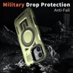 Shield Hollow Frame Holder MagSafe Phone Case, For iPhone 16 Plus, For iPhone 16 - Image 5