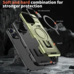 Shield Hollow Frame Holder MagSafe Phone Case, For iPhone 15 Plus, For iPhone 15 - Image 6