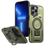 Shield Hollow Frame Holder MagSafe Phone Case, For iPhone 13 Pro, For iPhone 13