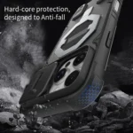 Camera Shield Armor MagSafe Holder Phone Case with Strap, For iPhone 16 Pro Max, For iPhone 16 Pro, For iPhone 16 Plus, For iPhone 16, For iPhone 15 Pro Max, For iPhone 15 Pro - Image 5