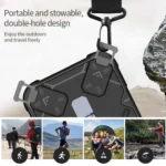 Camera Shield Armor MagSafe Holder Phone Case with Strap, For iPhone 15 Plus, For iPhone 15, For iPhone 14 Plus, For iPhone 14 Pro Max, For iPhone 13 Pro Max - Image 4