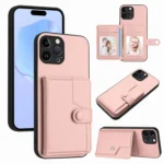 Button Card Bag RFID Anti-theft Phone Case, For iPhone 12 Pro Max, For iPhone 12 Pro, For iPhone 12 mini