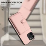 Button Card Bag RFID Anti-theft Phone Case, For iPhone 12 Pro Max, For iPhone 12 Pro, For iPhone 12 mini - Image 4
