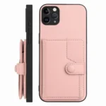 Button Card Bag RFID Anti-theft Phone Case, For iPhone 11 Pro Max, For iPhone 11, For iPhone 11 Pro - Image 2