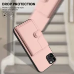 Button Card Bag RFID Anti-theft Phone Case, For iPhone 11 Pro Max, For iPhone 11, For iPhone 11 Pro - Image 4