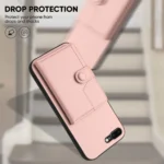 Button Card Bag RFID Anti-theft Phone Case, For iPhone 8 Plus / 7 Plus - Image 4