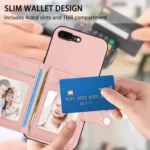 Button Card Bag RFID Anti-theft Phone Case, For iPhone 8 Plus / 7 Plus - Image 5