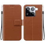 Ultra-thin Voltage Magnetic Buckle Leather Phone Case, For Xiaomi 15 Pro, For Xiaomi 15, For Xiaomi 14T Pro