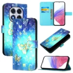 3D Painting Horizontal Flip Leather Phone Case, For Redmi Note 14 Pro 4G, For Redmi Note 14 4G 163.25mm