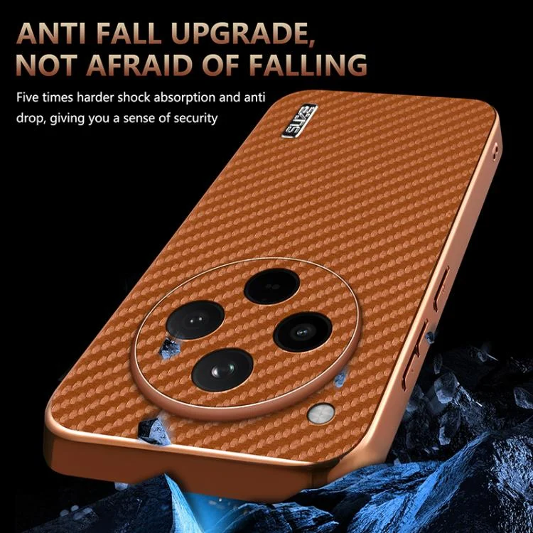 EDA007313205A_3.webp AZNS Electroplated Edge Carbon Fiber Texture Phone Case, For OPPO Find X8s+, For OPPO Find X8s, For OPPO Find X8 Ultra, For OPPO Find X8, For OPPO Find X8 Pro - Image 4