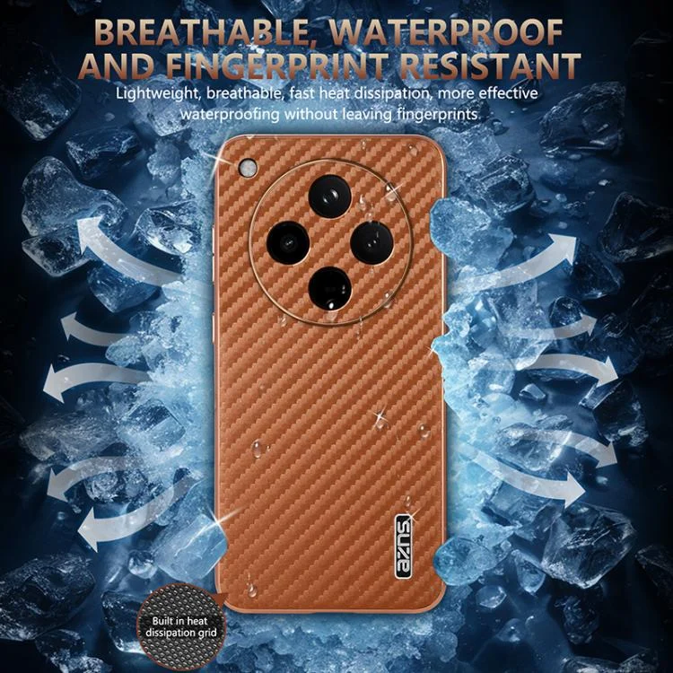 EDA007313205A_5.webp AZNS Electroplated Edge Carbon Fiber Texture Phone Case, For OPPO Find X8s+, For OPPO Find X8s, For OPPO Find X8 Ultra, For OPPO Find X8, For OPPO Find X8 Pro - Image 6