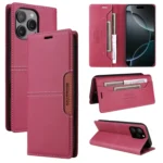 GQUTROBE G01 RFID Anti-theft Leather Phone Case, For iPhone 13 Pro Max, For iPhone 13 Pro, For iPhone 12, For iPhone 12 Pro Max