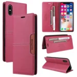 GQUTROBE G01 RFID Anti-theft Leather Phone Case, For iPhone XS / X, For iPhone XR, For iPhone XS Max, For iPhone 8 Plus / 7 Plus