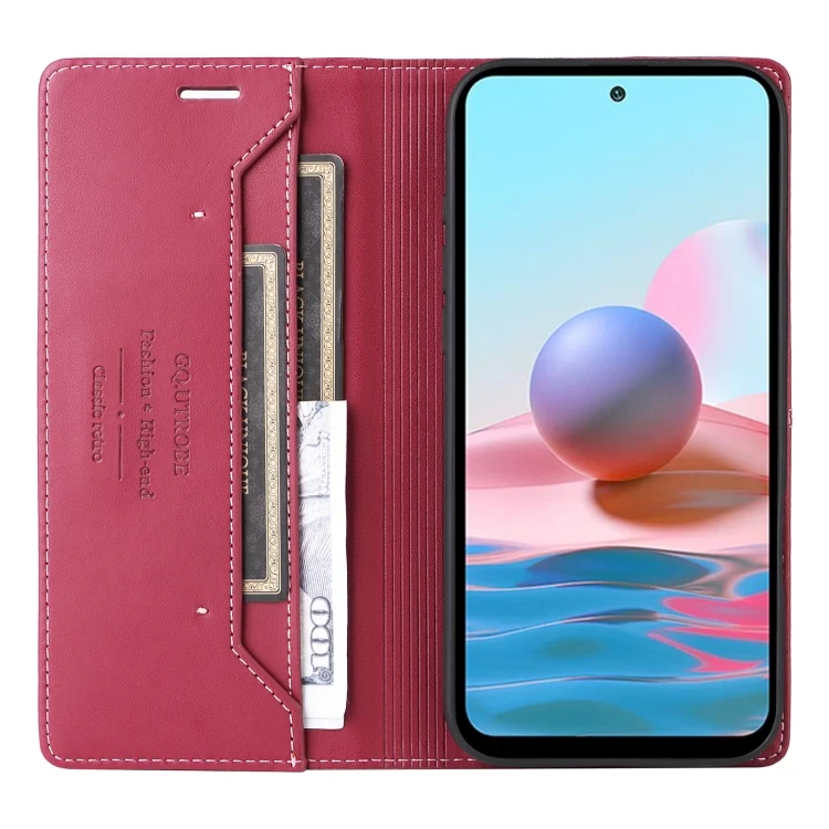 EDA007315410A_2.webp GQUTROBE G01 RFID Anti-theft Leather Phone Case, For Redmi Note 10 4G, For Redmi K40, For Redmi Note 9S - Image 3
