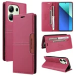 GQUTROBE G01 RFID Anti-theft Leather Phone Case, For Redmi Note 13 4G, For Redmi Note 13 5G, For Redmi 13C, For Redmi Note 13 Pro+