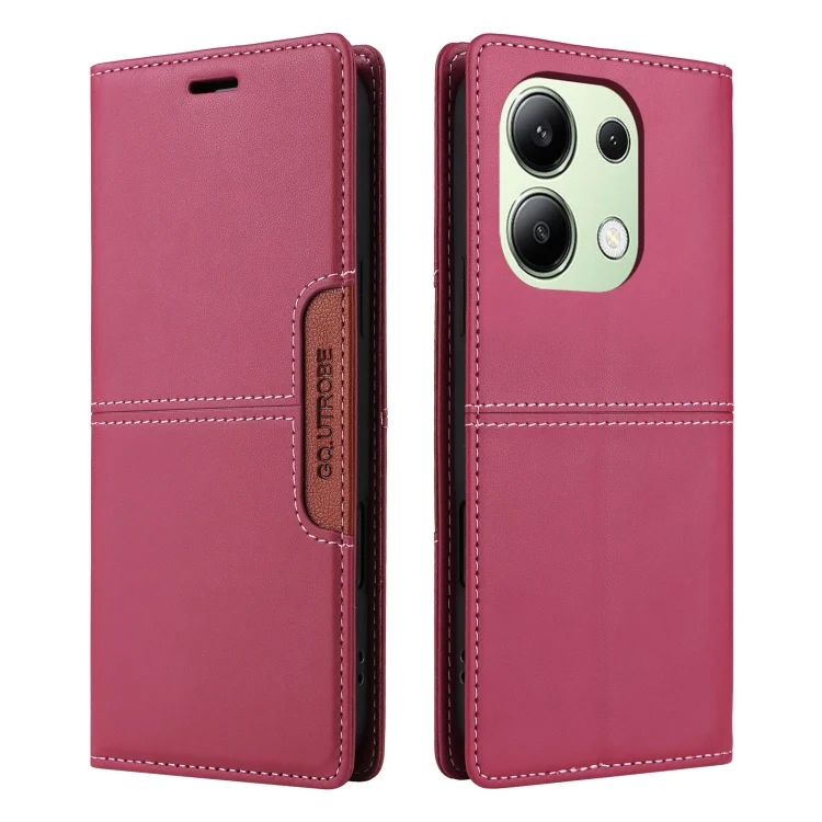 EDA007315419A_1.webp GQUTROBE G01 RFID Anti-theft Leather Phone Case, For Redmi Note 13 4G, For Redmi Note 13 5G, For Redmi 13C, For Redmi Note 13 Pro+ - Image 2