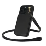 Crossbody Dual-Buckle Wallet Back Leather Phone Case, For iPhone 15 Plus, For iPhone 15, For iPhone 14 Plus - Image 3