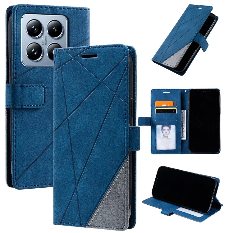 Skin Feel Splicing Leather Phone Case, For Xiaomi 14T Pro, For Xiaomi 14T