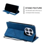 Skin Feel Splicing Leather Phone Case, For Redmi Note 14 Pro 5G, For Redmi 14C 4G - Image 5