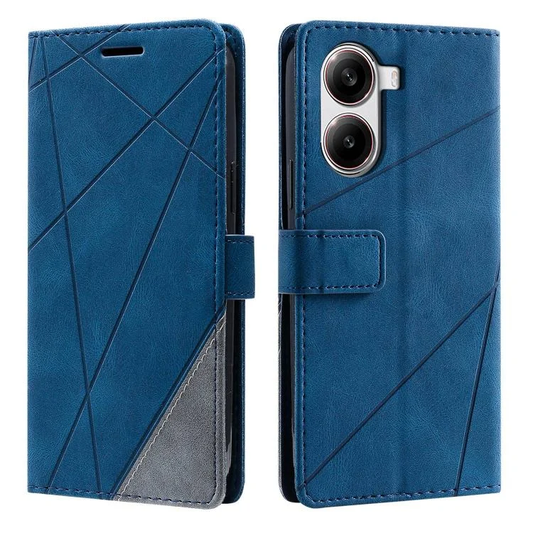 Skin Feel Splicing Leather Phone Case, For Redmi Turbo 4 5G / Poco X7 Pro 5G, For Redmi Note 14 Pro 4G, For Redmi Note 14 5G 163.25mm, For Redmi Note 14 5G