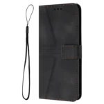 Triangle Solid Color Leather Phone Case, For Redmi 14C 4G - Image 3