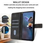 Triangle Solid Color Leather Phone Case, For Redmi 14C 4G - Image 4