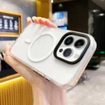 Kingsteel Wolf Frosted Lens MagSafe Transparent Phone Case, For iPhone 16 Pro Max, For iPhone 16 Pro, For iPhone 16 Plus, For iPhone 16 - Image 3