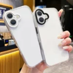 Kingsteel Wolf Frosted Lens Transparent Phone Case, For iPhone 16 Pro Max, For iPhone 16 Pro, For iPhone 16 Plus, For iPhone 16 - Image 2