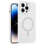 Fine Hole Pure Color Liquid Silicone MagSafe Phone Case, For iPhone 14 Pro, For iPhone 14 Pro Max