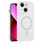 Fine Hole Pure Color Liquid Silicone MagSafe Phone Case, For iPhone 13, For iPhone 12