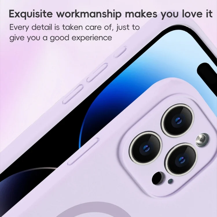 EDA0073276_B2.webp Fine Hole Pure Color Liquid Silicone MagSafe Phone Case, For iPhone 12 Pro Max, For iPhone 12 Pro - Image 3
