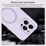 Fine Hole Pure Color Liquid Silicone MagSafe Phone Case, For iPhone 12 Pro Max, For iPhone 12 Pro - Image 4