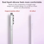 Fine Hole Pure Color Liquid Silicone MagSafe Phone Case, For iPhone 12 Pro Max, For iPhone 12 Pro - Image 7