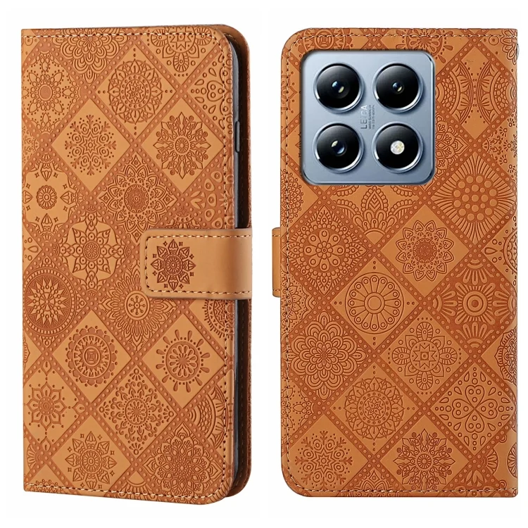 Ethnic Style Embossed Pattern Leather Phone Case, For Xiaomi 14T Pro, For Xiaomi 14T