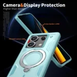 PC Hybrid TPU Armor MagSafe Ring Holder Phone Case, For Xiaomi Poco X6, For Xiaomi Poco M6 Pro 5G - Image 6