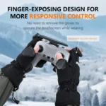 STARTRC Universal Drone Remote Control Photography Gloves Winter Warm Gloves - Image 6